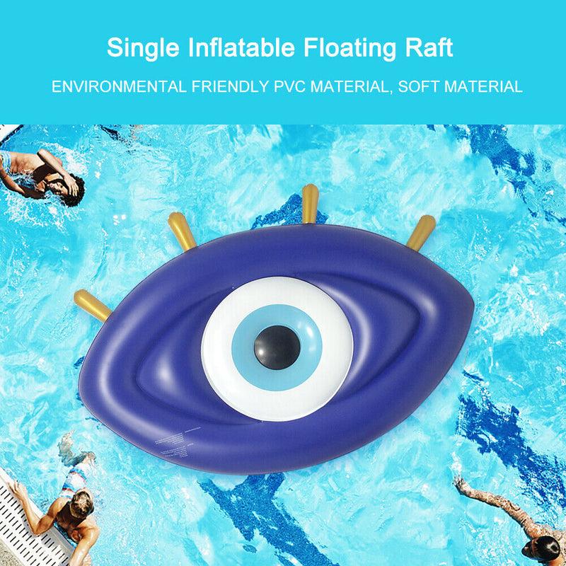 #A Inflatable Eyeball Floating Mattress Pool Lounge Chairs Float Water Sports To