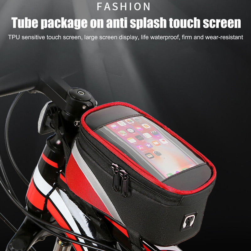 MTB Mountain Bike Bag Front Top Tube Mobile Phone Holder Cycling Bicycle Bags