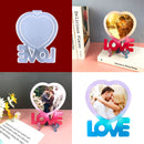Photo Frame Molds - Love Heart Photo Display Tool Molds Kit with Holder