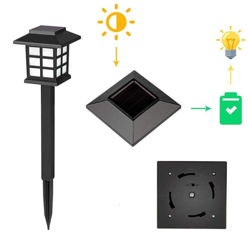 Waterproof Lamp LED Security Spot Lights Solar Powered Light Door Wall Garden