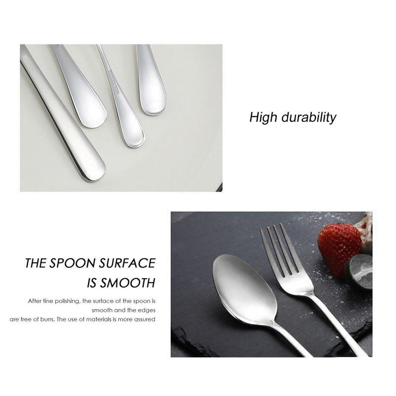 Utensils Cutlery Set, Stainless Steel Silverware, Portable for Camping Picnic