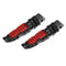 2pcs Universal Aluminum Motorcycle Rear Passenger Foot Pedals Footrests (2)