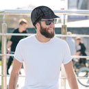 Sunshade Cycling Cap Elastic Outdoor Running Breathable Brim Hat (Black)