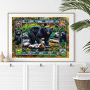 Black Bear DIY Diamond Painting Kits Full Round Drill Home Wall Decor Art Craft