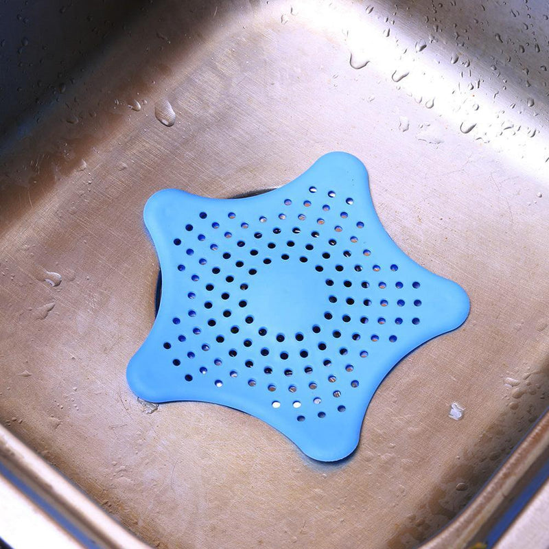 Sea Star Soft PVC Kitchen Cleaner Sink Filter Sewer Drain Strainers(Blue)