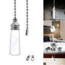 Bathroom Ceiling Light Switch Pull Cord String Crystal Handle w/Connector C6E1