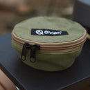Qvien Camping Sierra Cup Bowl Storage Bag Canvas Tableware Travel Carrying Case