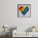 Partial Embroidery Set Cross Stitch 11CT Needlework Kit Rainbow Love DIY Art