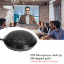 USB Omni-directional 360 Pickup Condenser Microphone Desktop Computer Mic