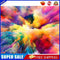 DIY Paint By Number Kit Colorful Clouds Abstract No Frame Home Decoration