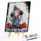 Art Hand Painted Oil Paint By Numbers Witch Digital Drawing On Canvas Home Decor