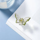 Butterfly Hair Claws Clip Women Korean Transparent Hairpin (Light Green)