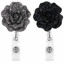 Retractable Stationery Lanyards Badges Holder Key Ring Rose Shape Badge Reel