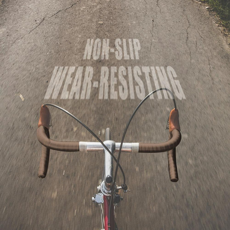 Brown 2pcs Bike Bicycle Handlebar Tape Non-Slip Cycling Handle Sponge Belt