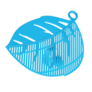Plastic Rice Draining Sieve Vegetable Washing Drainer Filter Plate(Blue)