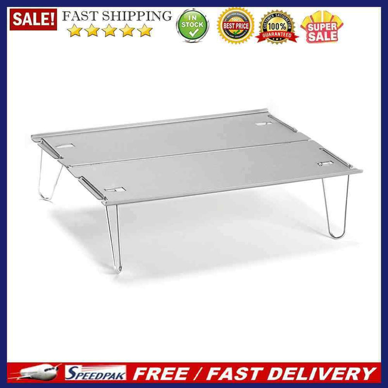 Aluminum Alloy Barbecue Grill Outdoor Camping Picnic Cooking Mini Desk Tools