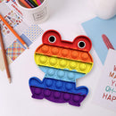 Colorful Silicone Push Bubble Sensory Toys Autism Stress Reliever (Frog) Newly