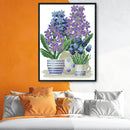 Flowers Cross Stitch 14CT Stamped Canvas DIY Embroidery Needlework (H640)