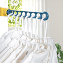 Punch Free 8 Holes Clothes Hanger Window Frame Drying Rack Balcony Laundry