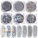 Flakes Manicure Tips Decoration Holographic DIY Glitters Nail Art Sequins