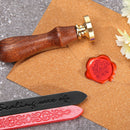 100pcs Retro Octagon Fire Painting Pills Sealing Wax Grain for Envelope (D)