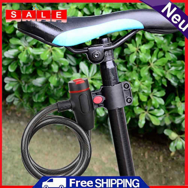 Cycling Bicycle Scooter Security Lock with 2 Keys Outdoor Anti-Thieves