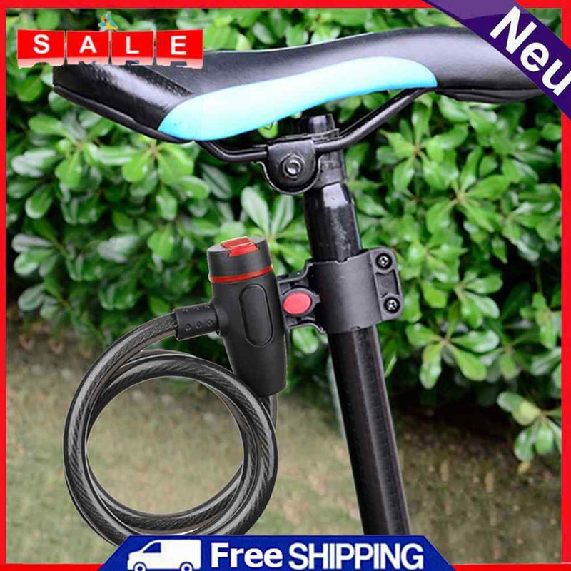 Cycling Bicycle Scooter Security Lock with 2 Keys Outdoor Anti-Thieves
