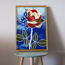 5D Diamond Painting Luminous DIY Flower Full Round Drill Mosaic Picture Wall
