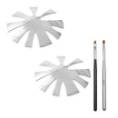 Almond Shape Pro 9 Size Easy French Smile Cut V Line Tips Manicure Edge Trimmer