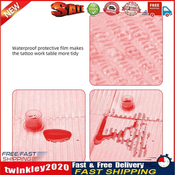Disposable Tattoo Table Cloth Anti-Oil Sanitary Bed Sheet (20PCS)(Pink) Newly
