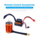 RC Cars Waterproof 4370KV Brushless Motor 60A ESC Kits for 1/10 (Orange)