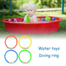4pcs Pool Throwing Sinking Training Kid Summer Diving Rings Game Play Water Toys