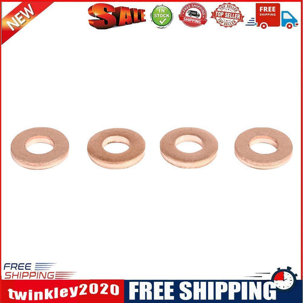 4pcs Injector Copper Washer Spacer Seal 1.6HDI O-Ring for Peugeot OE198173