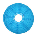 4 inch Round Chinese Paper Lantern DIY Paper Ball Lamp Party Decor (Blue)