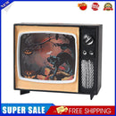 TV LED Halloween Candle Lights Glowing Ghost Festival Lantern (Black Cat)
