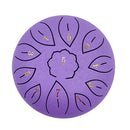 6 inch 11 Tune Musical Instrument Steel Tongue Drum for Beginner (Purple) Newly