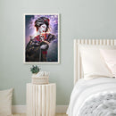 Full Round Diamond Painting DIY Kit Japanese Geisha 5D Rhinestone Mosaic Picture