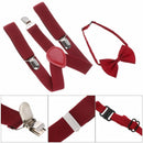 Hair Bow Set Baby Printed Bow Tie Cow Tie Belts Kids Suspenders Elastic Braces