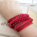 3.5mm Creative Bead Bracelet Metal Stereo Wired In-ear Earphone with Mic(2)