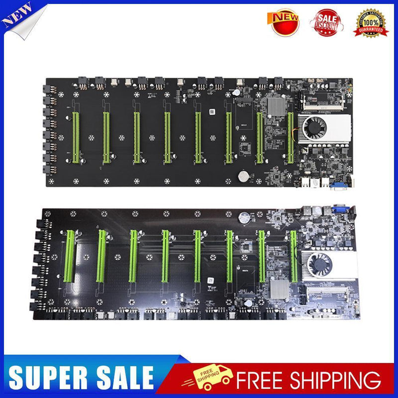 BTC-D37 Mining Motherboard Expandable 8 PCIE 16X USB2.0 DDR3 SODIMM Slot