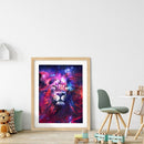 Handmade Starry Lion 5D DIY Full Round Drill Drawing Kit Diamond Painting Cra