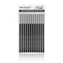 12PCS Waterproof Eye Liner Beauty Cosmetic Smooth Black Penc F9C4 Eyeliner V2F6