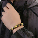 Feng Shui Black Obsidian Beads Pi Xiu Wealth Bracelet Luck Good Jewellery Z5O5