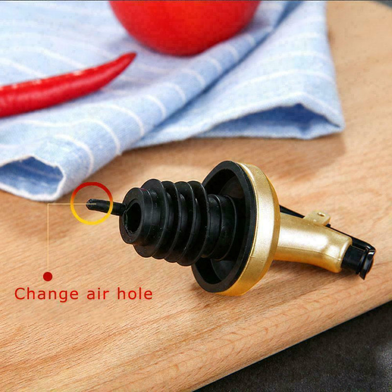 Wine Bottle Cork Pourer Spout Stopper Dispenser Kitchen Vinegar F7L7