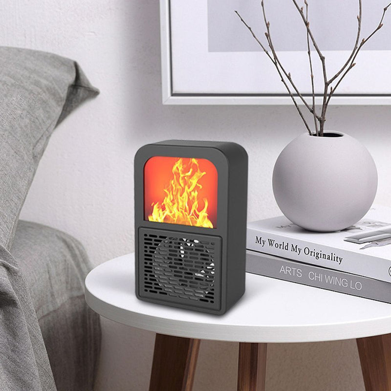Wall 400W For Home Office Heat Stove Mini Heating Fan Plug In Heater Warmer