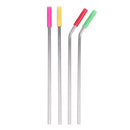 Reusable Stainless Steel Drinking Straw Set with Cleaner Brushes (M0250)