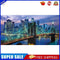City Bridge Night Oil Paint By Numbers Kit DIY Acrylic Painting on Canvas