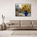 Oil Painting Flower By Numbers DIY Canvas Picture Hand Painted Home Decoration