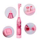 Children Auto Electric Toothbrush Ultrasonic Waterproof Tooth Brush (Pink) Newly