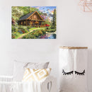 5D DIY Full Drill Diamond Painting Nature House Cross Stitch Embroidery Ornament